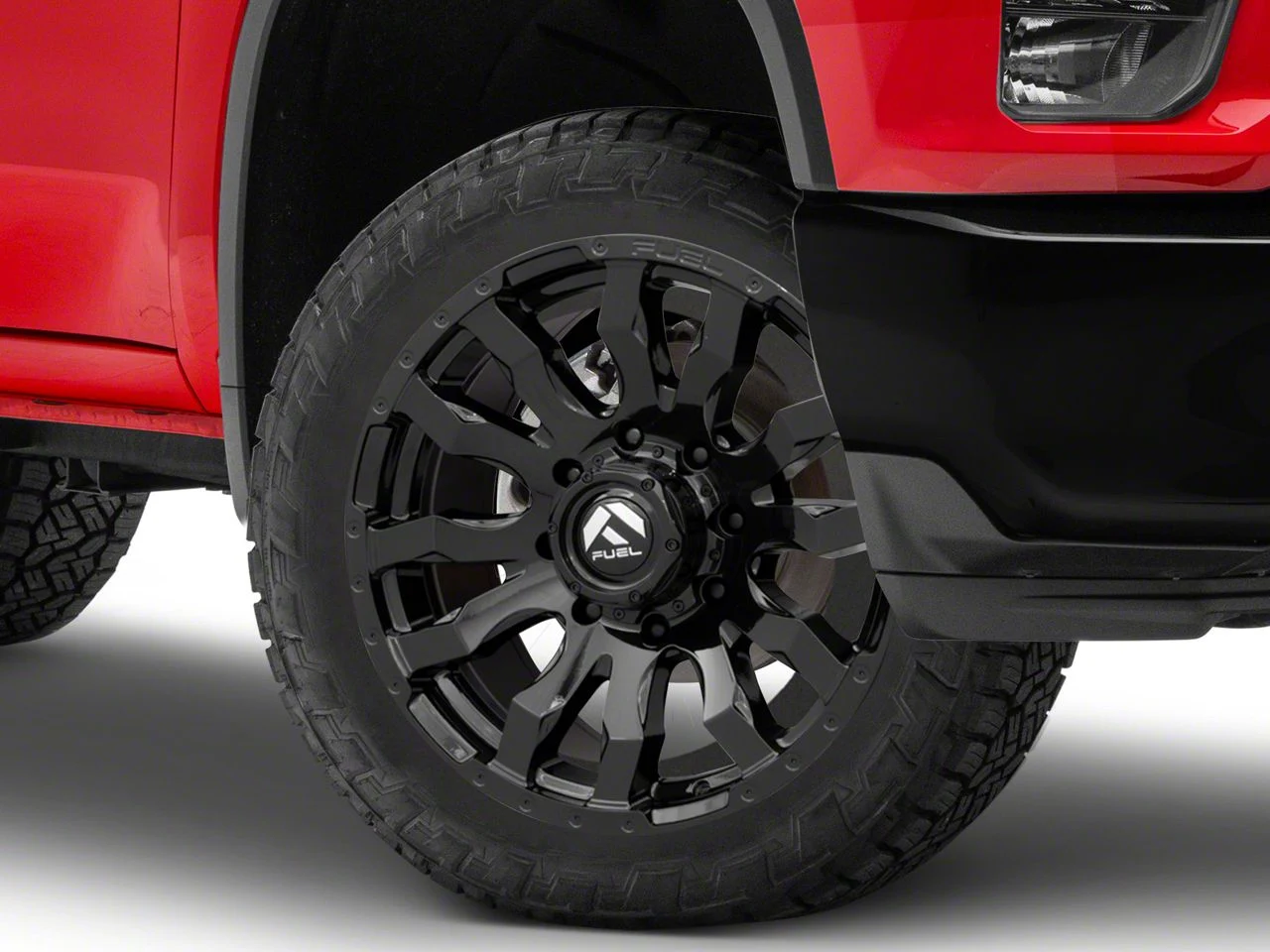 Fuel Wheels Blitz Gloss Black 8-Lug Wheel; 22x12; -44mm Offset (20-26 Silverado 3500 HD SRW)