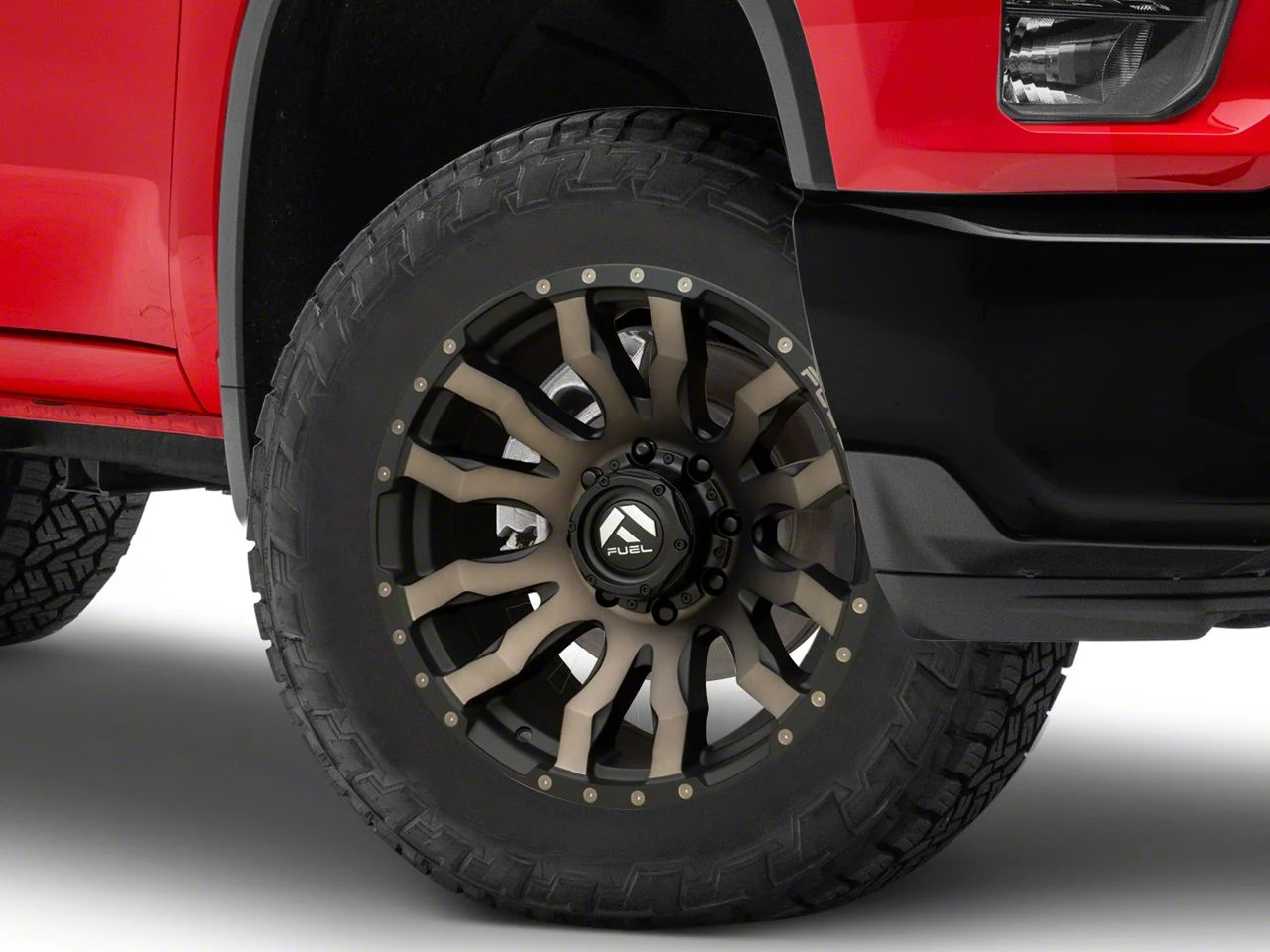 Fuel Wheels Blitz Matte Black Double Dark Tint 8-Lug Wheel; 20x10; -18mm Offset (20-26 Silverado 3500 HD SRW)