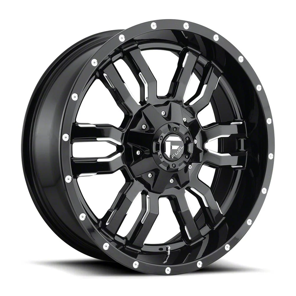 Fuel Wheels Sledge Gloss Black Milled 6-Lug Wheel; 24x14; -75mm Offset (19-26 Sierra 1500)