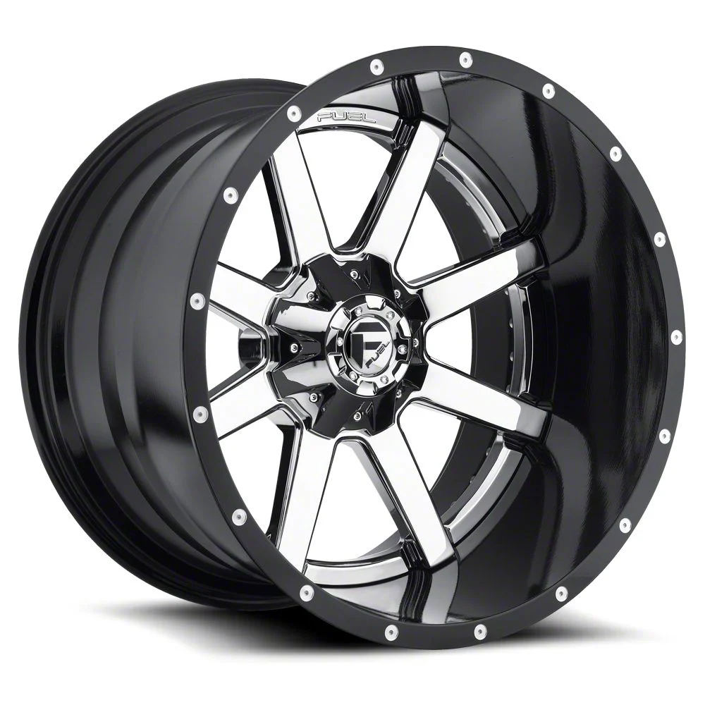 Fuel Wheels Maverick Chrome 8-Lug Wheel; 24x14; -75mm Offset (17-22 F-250 Super Duty)