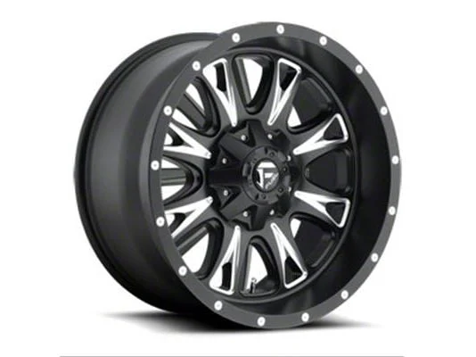 Fuel Wheels Throttle Matte Black Milled 6-Lug Wheel; 22x14; -76mm Offset (07-13 Silverado 1500)
