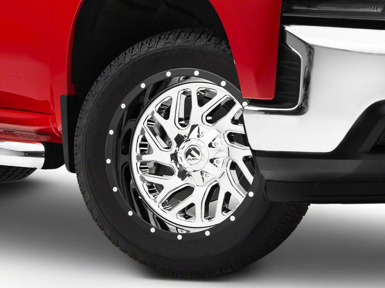 Fuel Wheels Triton Chrome with Gloss Black Lip 6-Lug Wheel; 20x10; -19mm Offset (19-26 Silverado 1500)