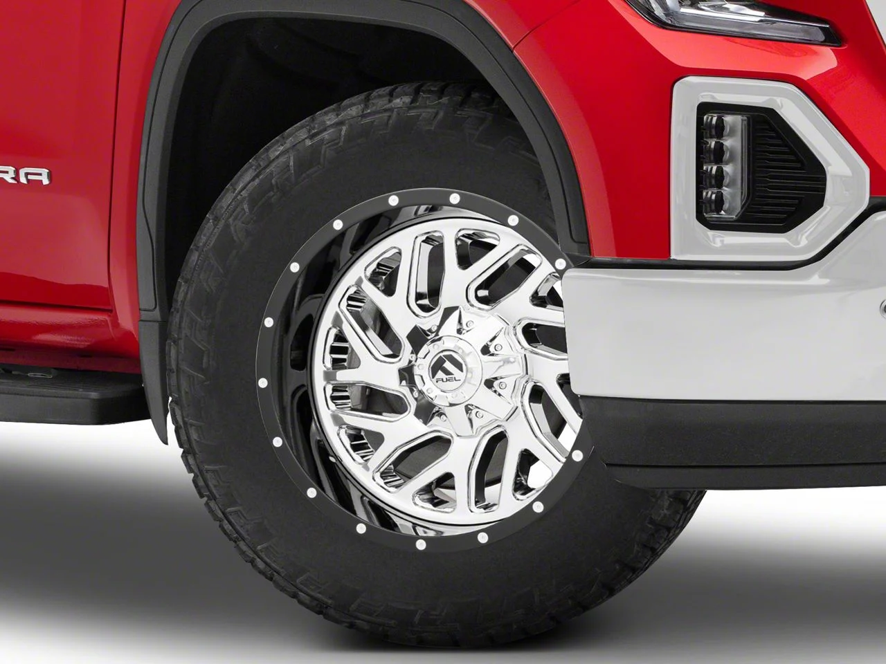 Fuel Wheels Triton Chrome with Gloss Black Lip 6-Lug Wheel; 20x12; -44mm Offset (19-26 Sierra 1500)