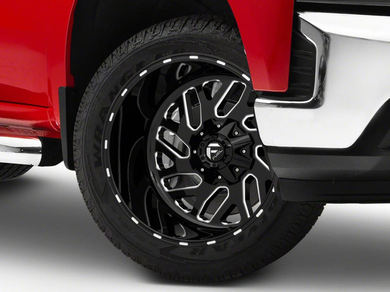 Fuel Wheels Triton Gloss Black Milled 6-Lug Wheel; 20x12; -44mm Offset (19-26 Silverado 1500)
