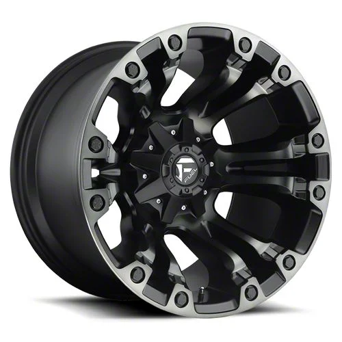 Fuel Wheels Vapor Matte Black Machined 6-Lug Wheel; 20x12; -44mm Offset (07-13 Sierra 1500)