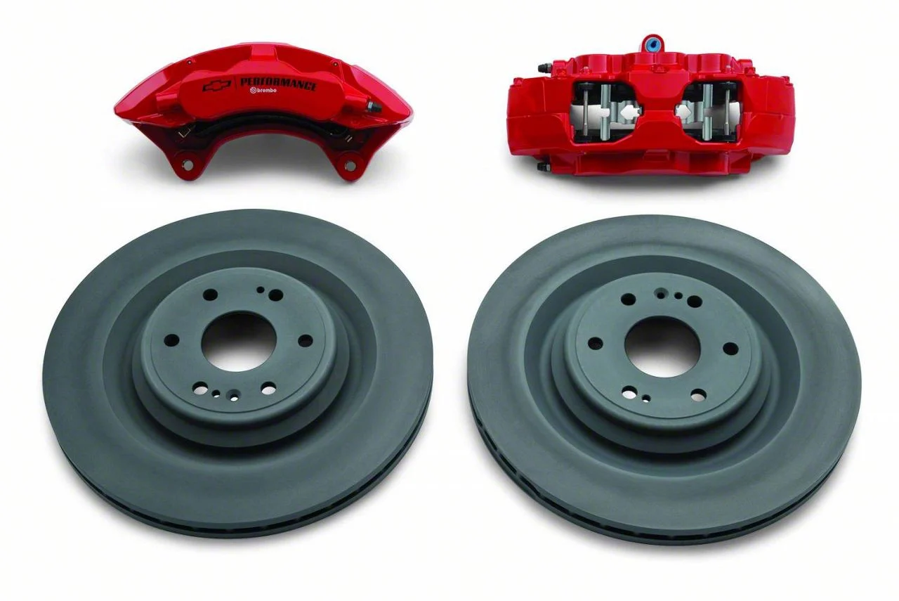 Brembo Front Big Brake Kit; Red Calipers (14-18 Silverado 1500)