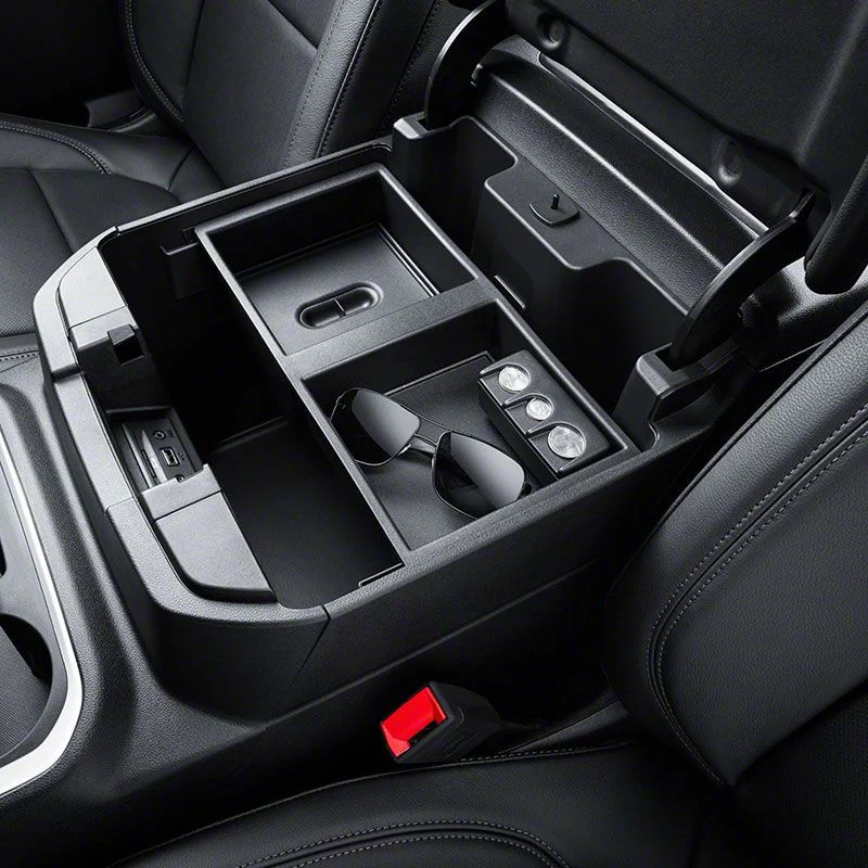Center Console Organizer Tray; Black (19-26 Silverado 1500)
