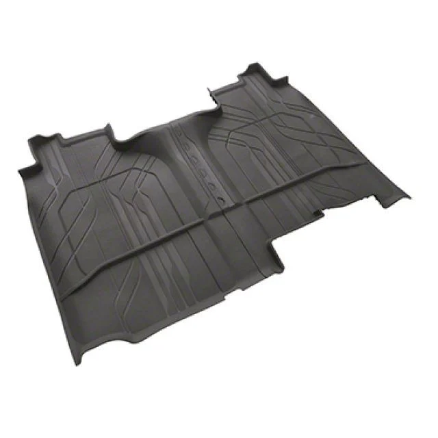 Interlocking All-Weather Second Row Floor Liner; Dark Atmosphere (19-26 Silverado 1500 Crew Cab)
