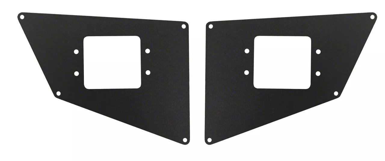 Go Rhino BR20 Rear Bumper Light Plates; Textured Black (15-20 F-150, Excluding Raptor)
