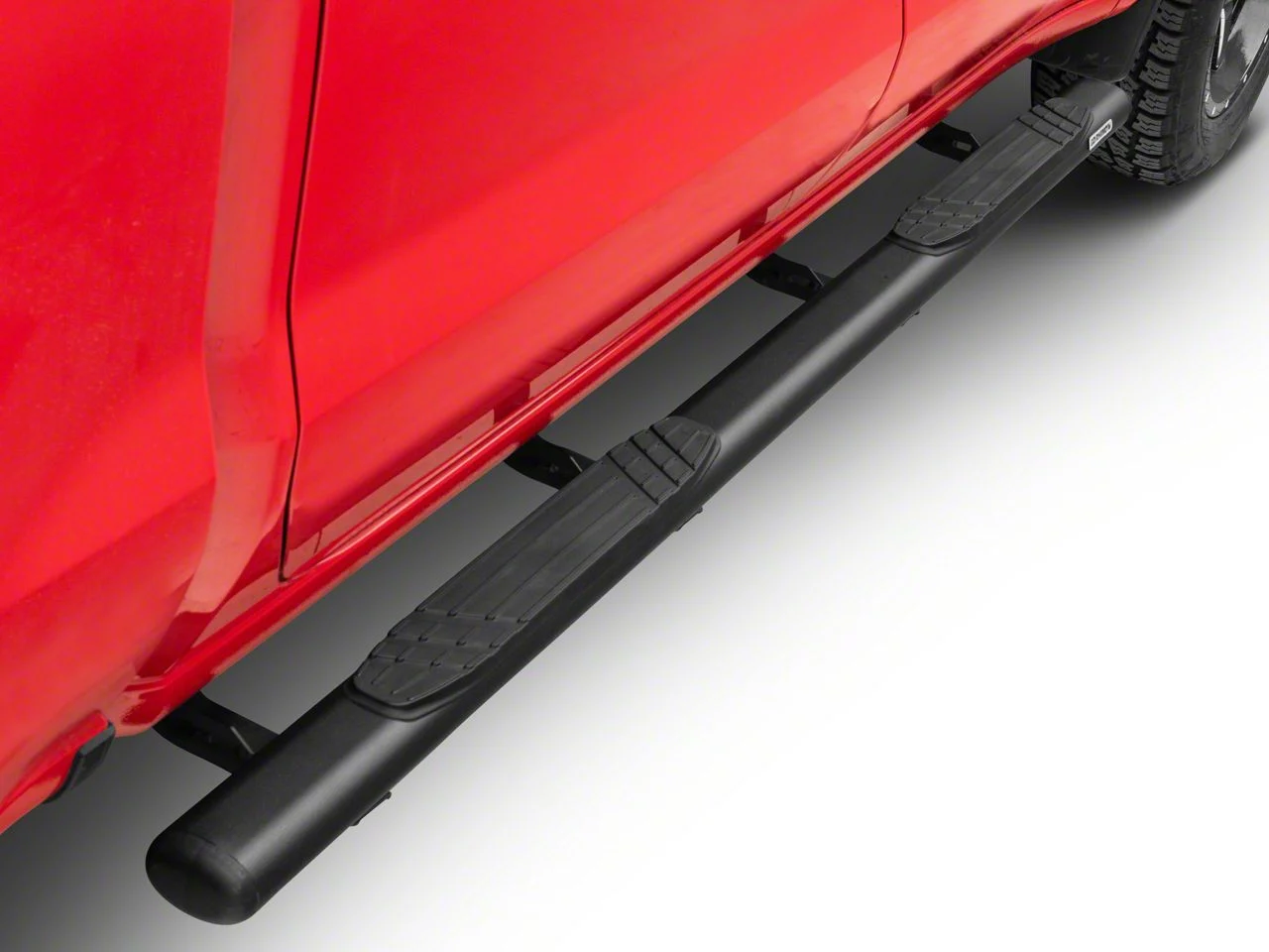 Go Rhino 4-Inch OE Xtreme Side Step Bars; Textured Black (19-26 Sierra 1500 Crew Cab)