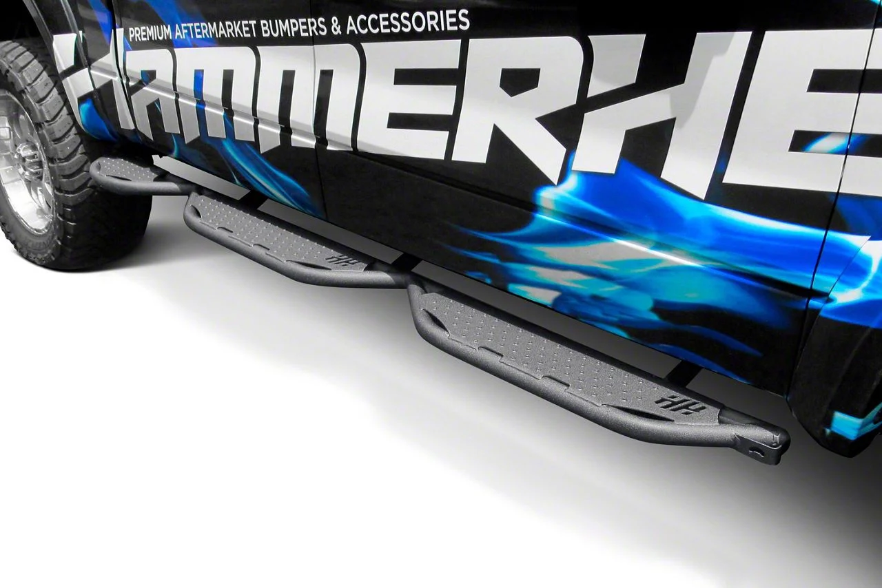 Hammerhead Wheel to Wheel Running Boards; Black (09-18 RAM 1500 Crew Cab w/ 5.7-Foot Box)