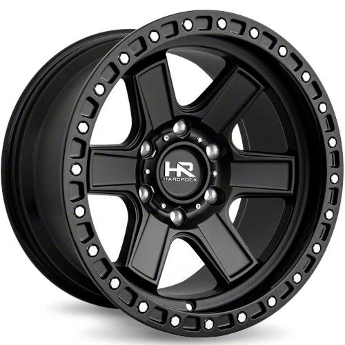 Hardrock Offroad H104 Matte Black 6-Lug Wheel; 17x9; -12mm Offset (15-20 Yukon)