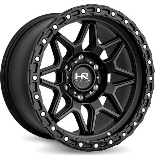 Hardrock Offroad H105 Matte Black 6-Lug Wheel; 17x9; -12mm Offset (15-20 Yukon)