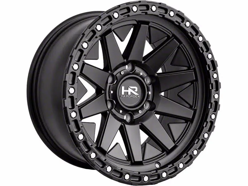 Hardrock Offroad H106 Matte Black 6-Lug Wheel; 17x9; 1mm Offset (15-20 Yukon)
