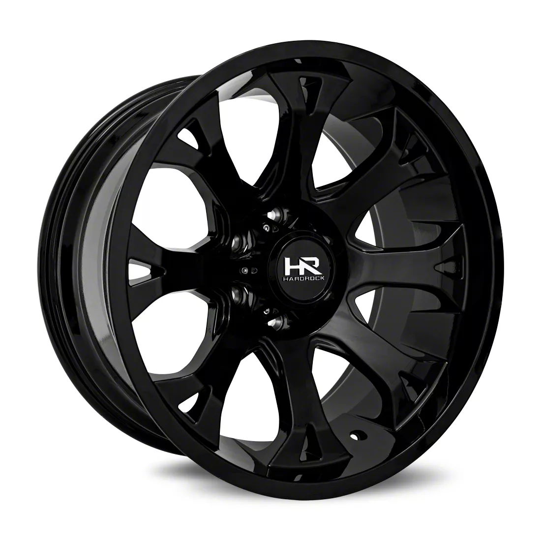 Hardrock Offroad BloodShot Xposed Gloss Black 6-Lug Wheel; 22x12; -44mm Offset (19-26 RAM 1500)