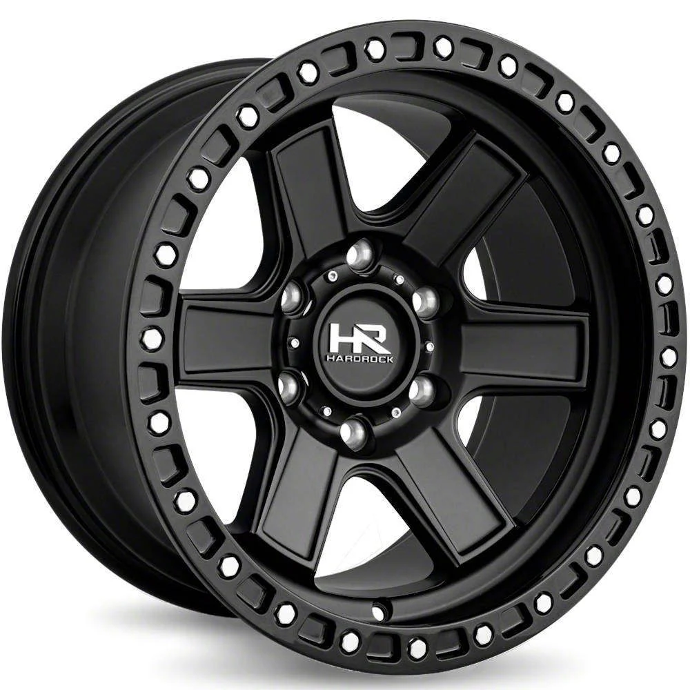 Hardrock Offroad H104 Matte Black 6-Lug Wheel; 17x9; -12mm Offset (19-23 Ranger)