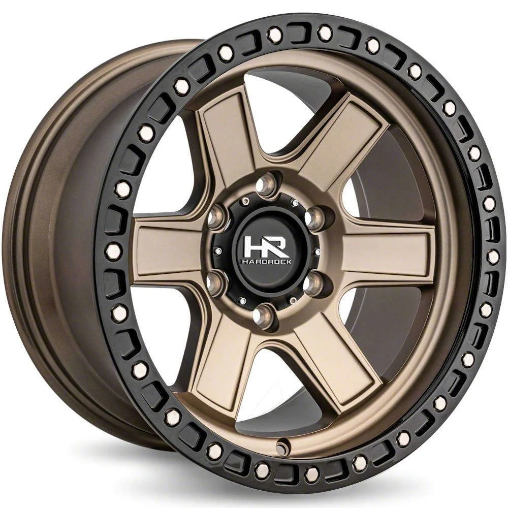 Hardrock Offroad H104 Matte Bronze 6-Lug Wheel; 17x9; -12mm Offset (19-23 Ranger)