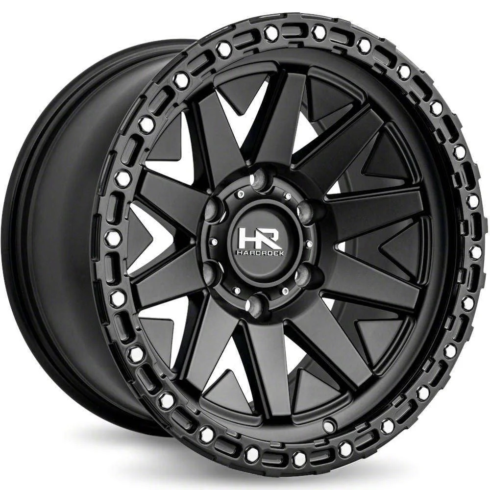 Hardrock Offroad H106 Matte Black 6-Lug Wheel; 17x9; -12mm Offset (19-23 Ranger)