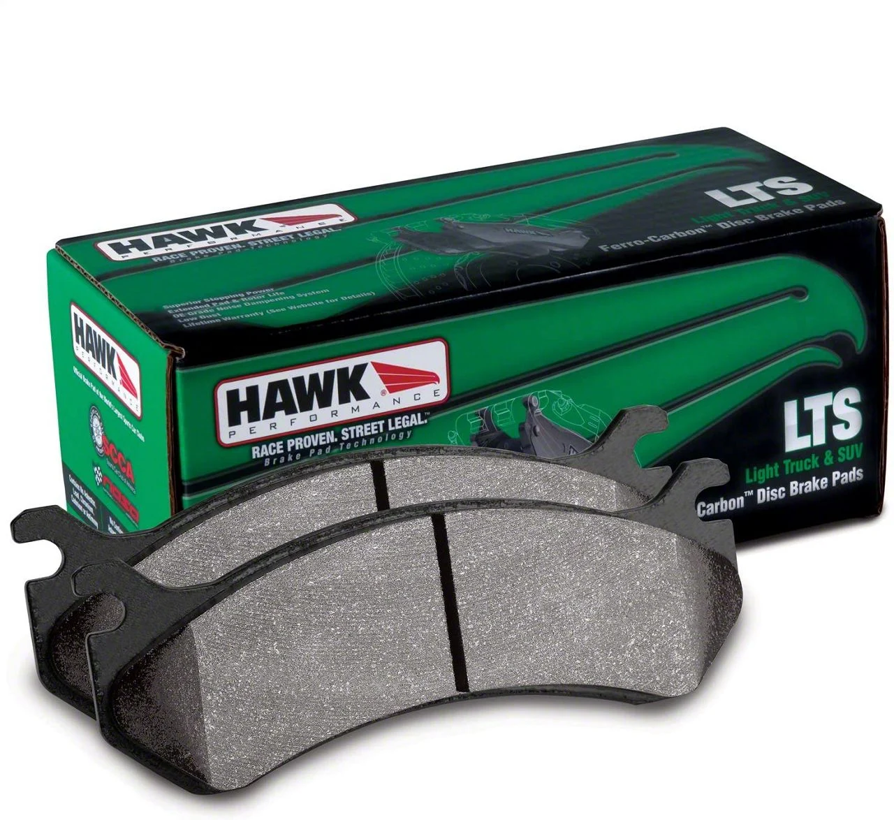 Hawk Performance LTS Brake Pads; Rear Pair (09-18 RAM 3500)