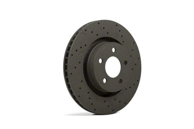 Hawk Performance Talon Cross-Drilled and Slotted 8-Lug Rotors; Rear Pair (03-08 RAM 3500)