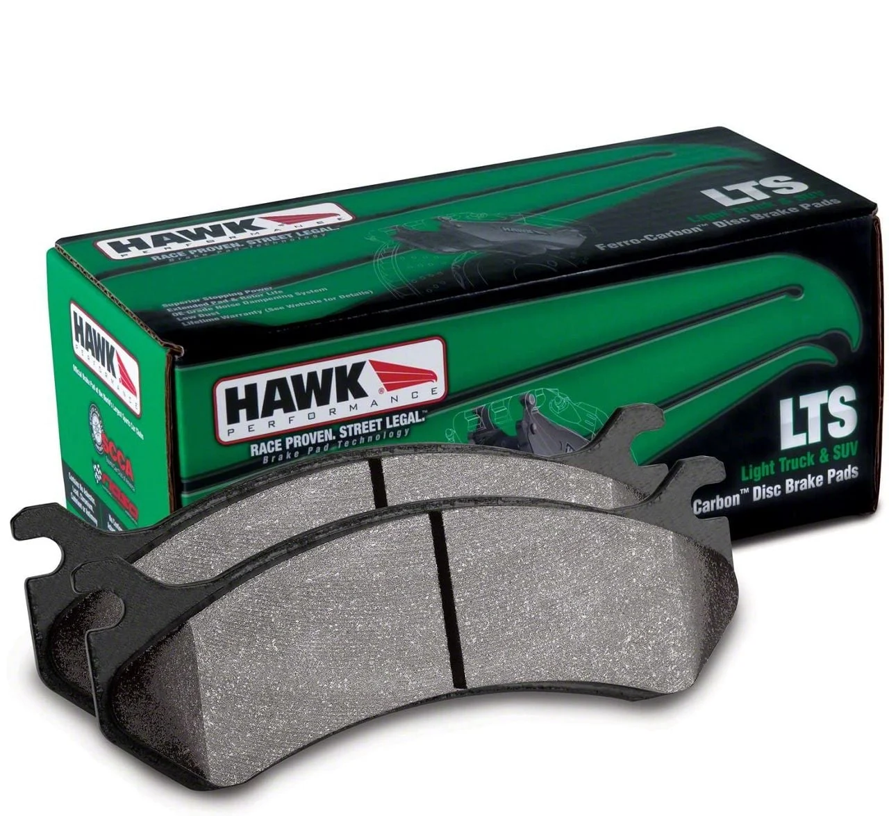 Hawk Performance LTS Brake Pads; Rear Pair (11-19 Sierra 2500 HD)
