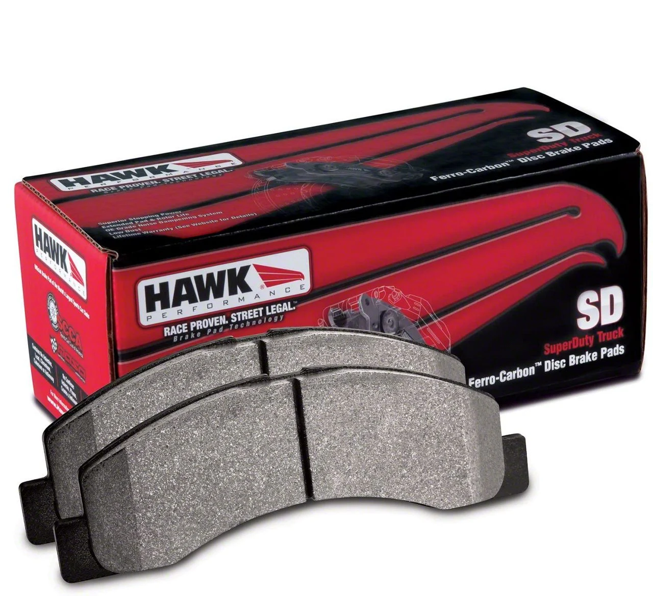 Hawk Performance SuperDuty Brake Pads; Front Pair (11-15 Silverado 3500 HD)
