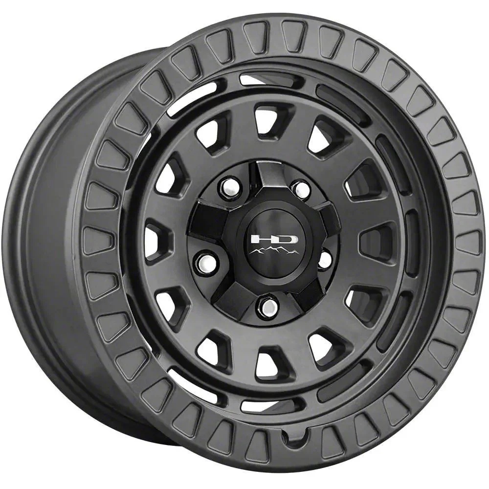 HD Off-Road Wheels Venture Satin Dark Gray 6-Lug Wheel; 17x9; -12mm Offset (09-14 F-150)