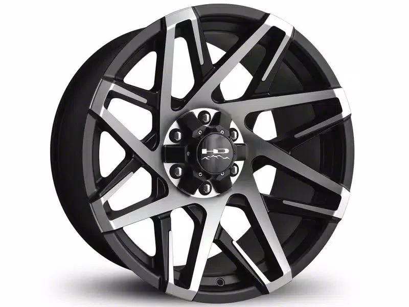 HD Off-Road Wheels Canyon Satin Black Machined 6-Lug Wheel; 20x10; -25mm Offset (21-26 F-150)