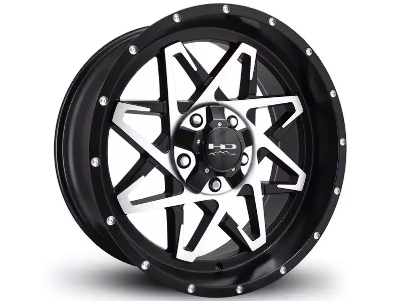 HD Off-Road Wheels Caliber Satin Black Machined 6-Lug Wheel; 20x9; -10mm Offset (19-26 RAM 1500)