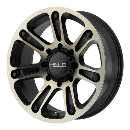 HELO HE904 Satin Black Machined with Dark Tint 6-Lug Wheel; 17x9; 0mm Offset (19-23 Ranger)