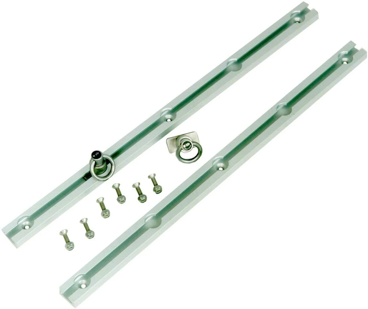Slide-N-Lock Tie Down System; 93-Inches Long; Clear Anodized (Universal; Some Adaptation May Be Required)