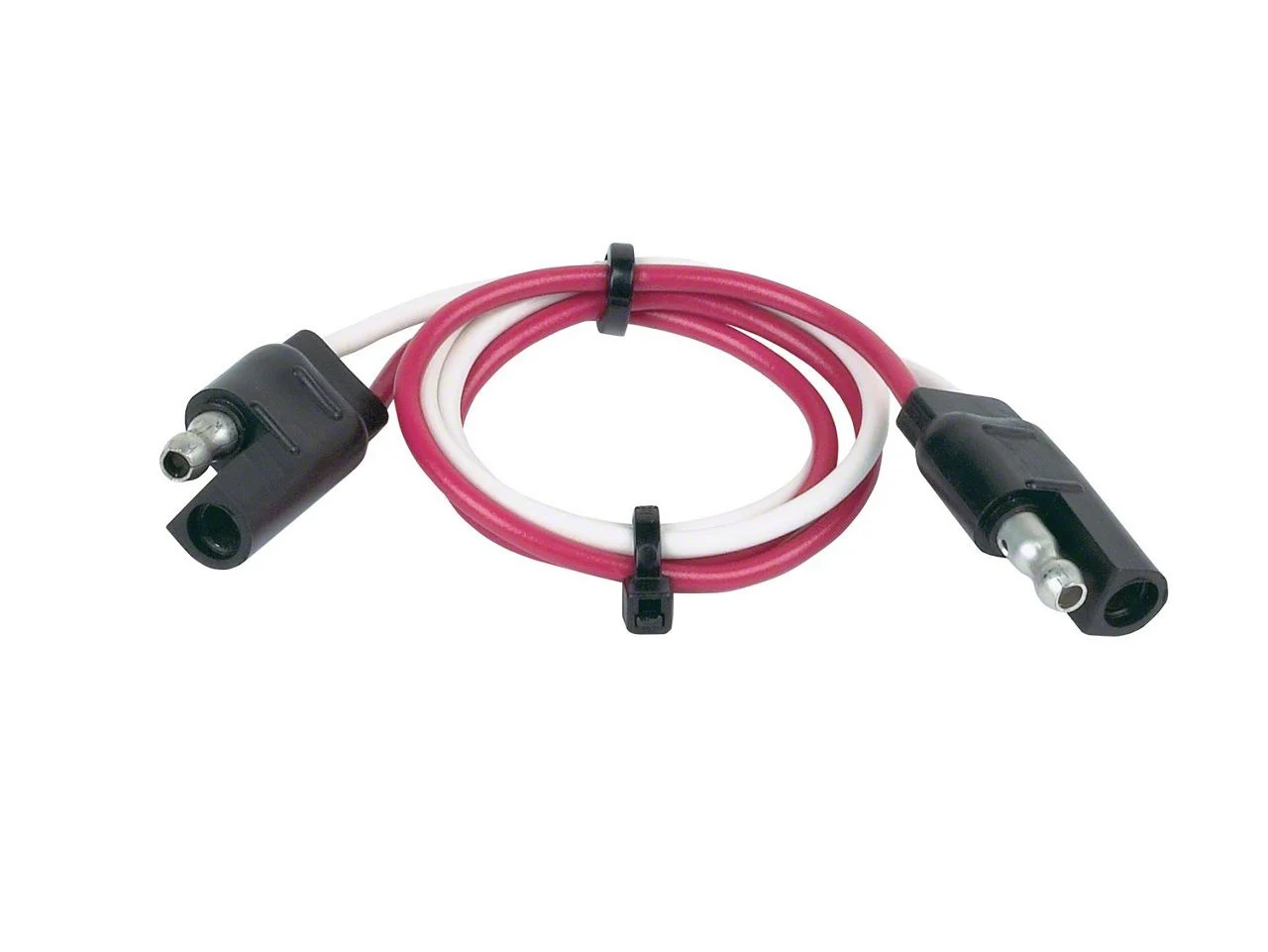 2-Pole Flat Connector Set; 12-Inches