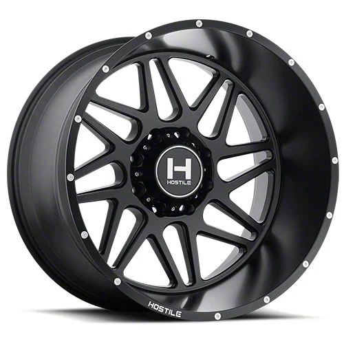 Hostile Sprocket Asphalt 8-Lug Wheel; 22x12; -44mm Offset (11-14 Sierra 2500 HD)