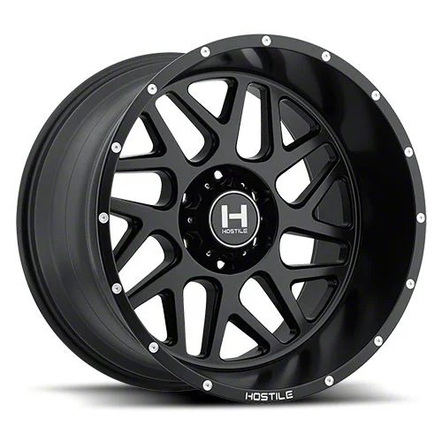 Hostile Sprocket Asphalt 6-Lug Wheel; 20x9; 10mm Offset (07-13 Silverado 1500)