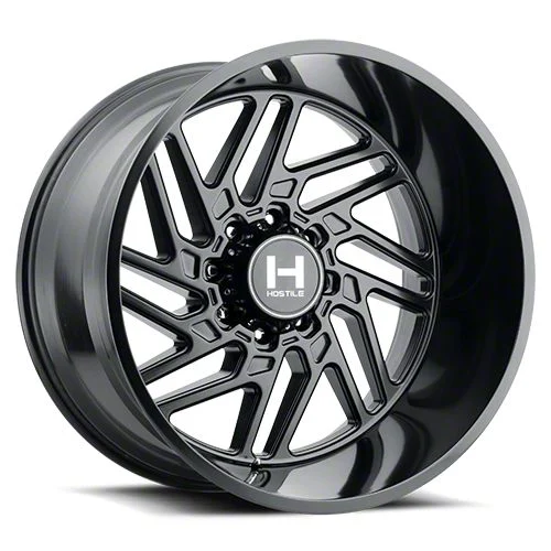 Hostile Jigsaw Asphalt 8-Lug Wheel; 20x12; -44mm Offset (11-14 Silverado 2500 HD)