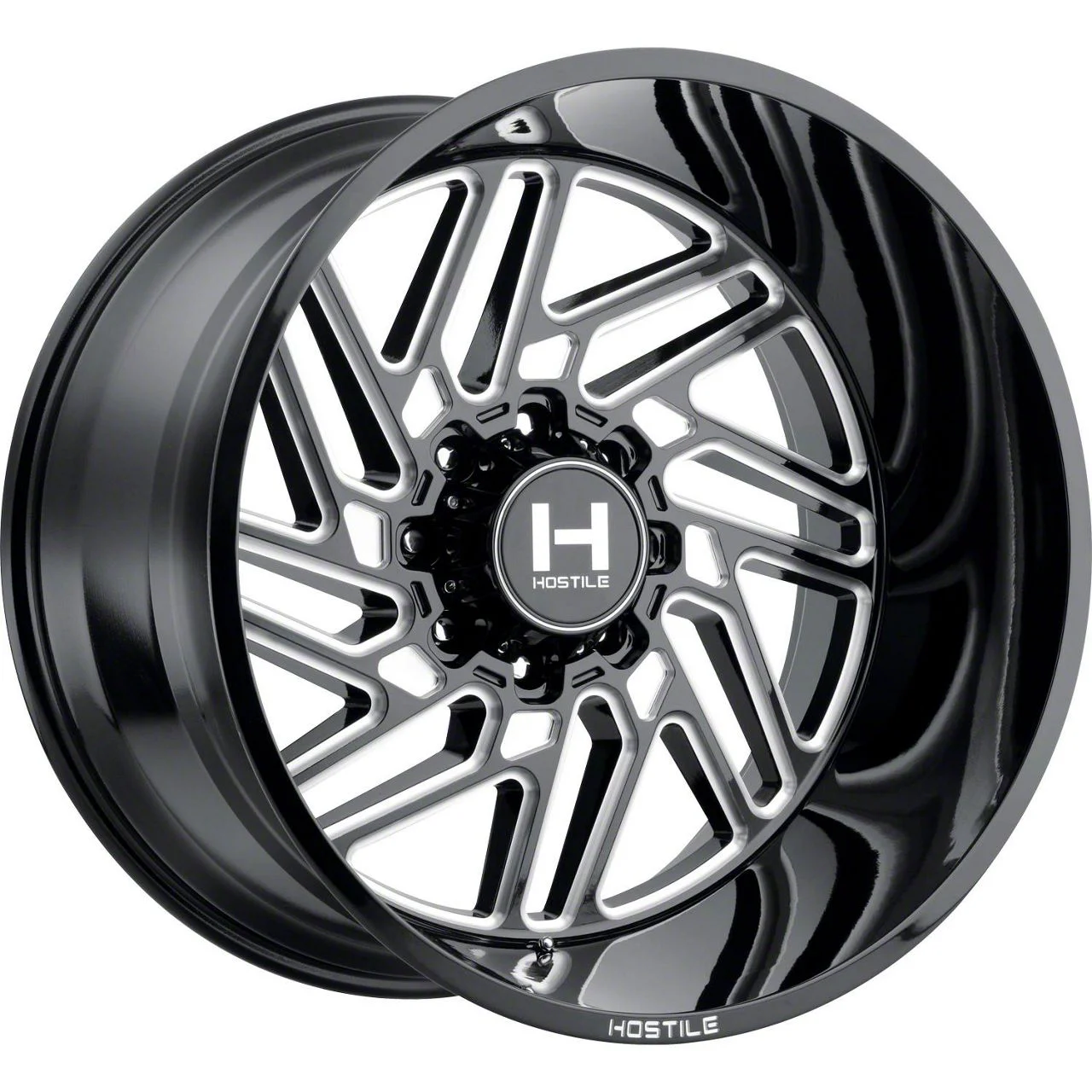 Hostile Jigsaw Blade Cut 8-Lug Wheel; 22x12; -44mm Offset (11-14 Silverado 3500 HD SRW)