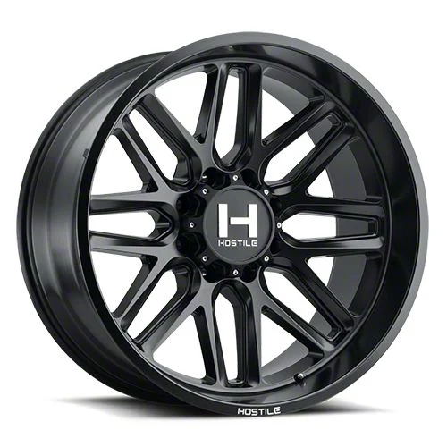 Hostile Vulcan Asphalt 8-Lug Wheel; 20x12; -44mm Offset (11-14 Silverado 3500 HD SRW)