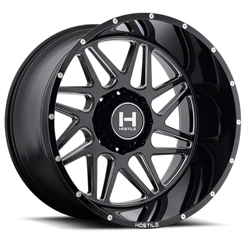 Hostile Sprocket Blade Cut 8-Lug Wheel; 20x9; 0mm Offset (11-16 F-250 Super Duty)