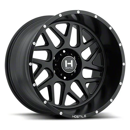 Hostile Sprocket Asphalt 6-Lug Wheel; 20x9; 10mm Offset (14-18 Sierra 1500)