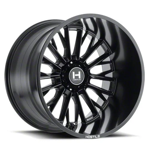 Hostile Fury Asphalt 6-Lug Wheel; 20x9; 12mm Offset (14-18 Silverado 1500)