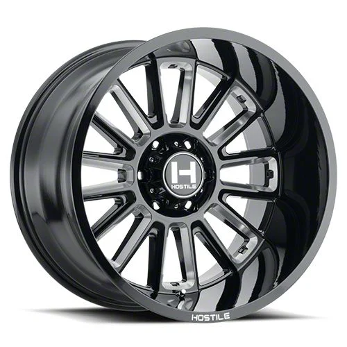 Hostile Predator Blade Cut 6-Lug Wheel; 20x9; 12mm Offset (14-18 Silverado 1500)