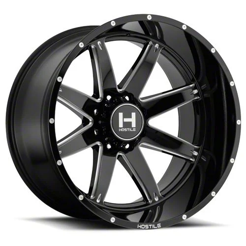 Hostile Alpha Blade Cut 8-Lug Wheel; 20x12; -44mm Offset (15-19 Sierra 2500 HD)