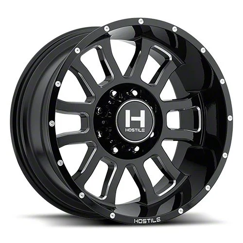 Hostile Gauntlet Blade Cut 8-Lug Wheel; 20x12; -44mm Offset (15-19 Sierra 2500 HD)