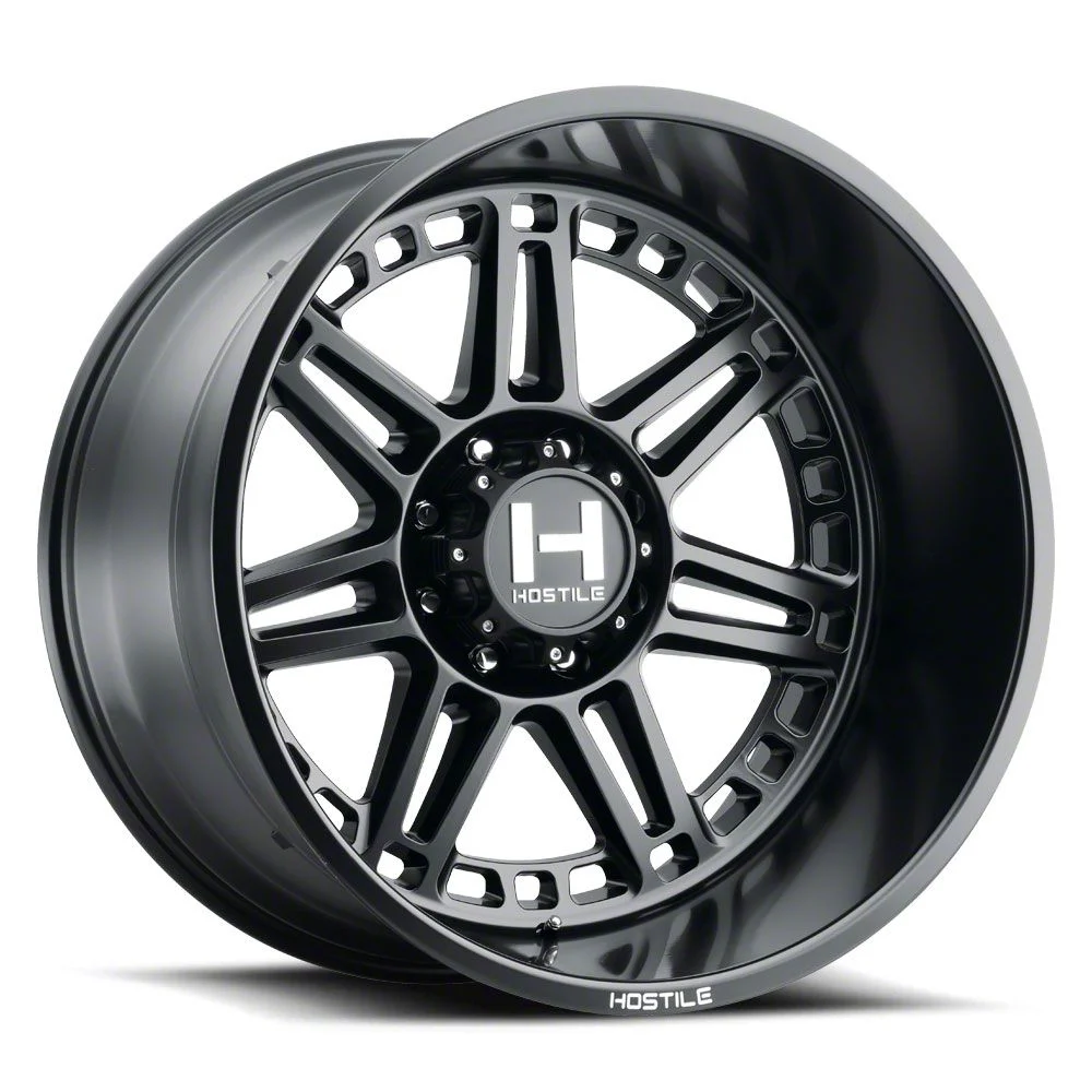 Hostile Lunatic Asphalt 8-Lug Wheel; 20x12; -44mm Offset (15-19 Silverado 2500 HD)