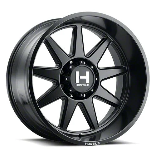 Hostile Omega Asphalt 8-Lug Wheel; 20x12; -44mm Offset (15-19 Silverado 2500 HD)