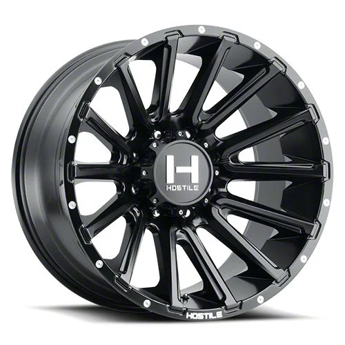 Hostile Typhoon Asphalt 8-Lug Wheel; 20x10; -19mm Offset (15-19 Silverado 2500 HD)