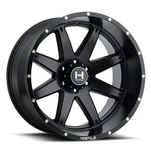 Hostile Alpha Asphalt 6-Lug Wheel; 20x9; 12mm Offset (19-23 Ranger)