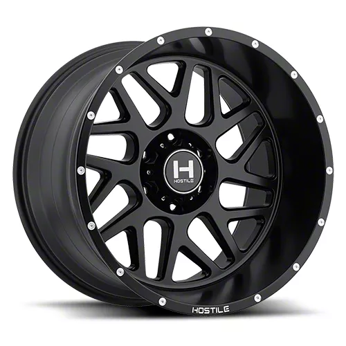Hostile Sprocket Asphalt 6-Lug Wheel; 20x9; 0mm Offset (19-26 Sierra 1500)