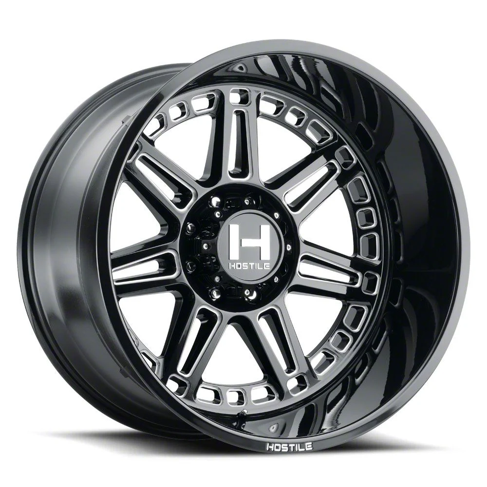 Hostile Lunatic Blade Cut 8-Lug Wheel; 22x12; -44mm Offset (20-26 Sierra 2500 HD)
