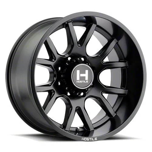 Hostile Rage Asphalt 8-Lug Wheel; 22x14; -76mm Offset (20-26 Sierra 2500 HD)